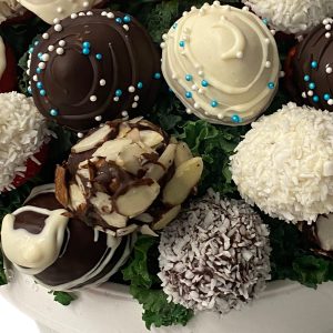 Chocolate Covered Strawberries with Almond or Coconut
